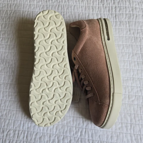 Birkenstock Men Size 8 Bend Low Suede Pink And White Euro 41 New 082025 - Picture 6 of 9